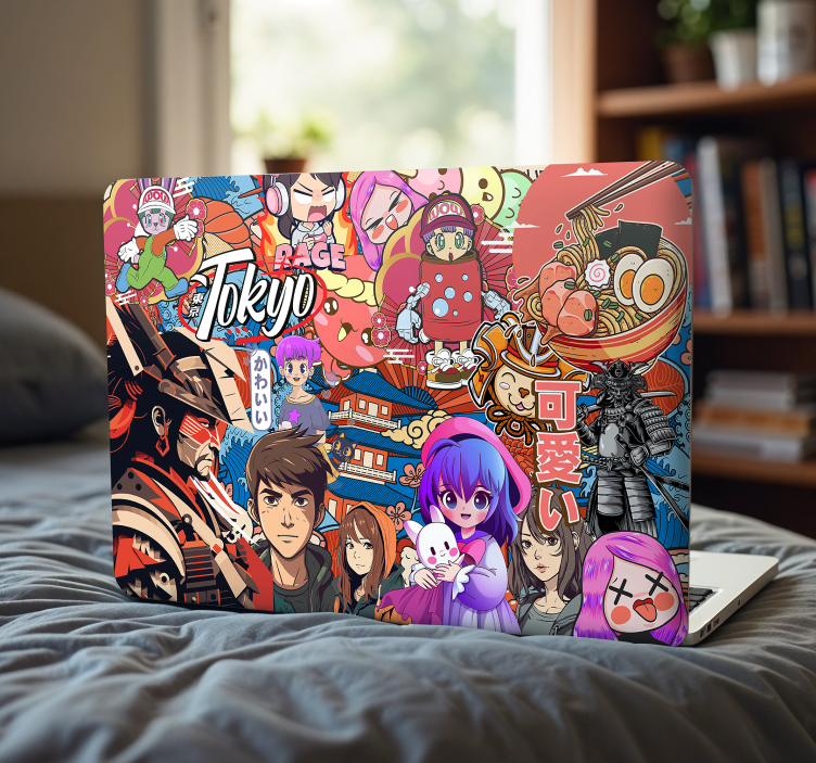 Laptop Sticker anime-aufkleberbombe - TenStickers