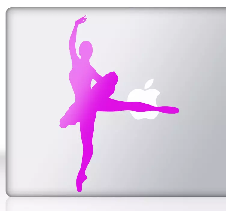 Laptop Aufkleber Ballerina - TenStickers