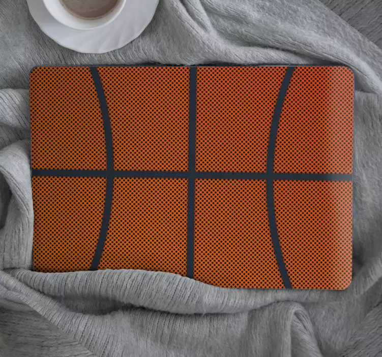 Laptop Aufkleber basketball-musterdesign - TenStickers