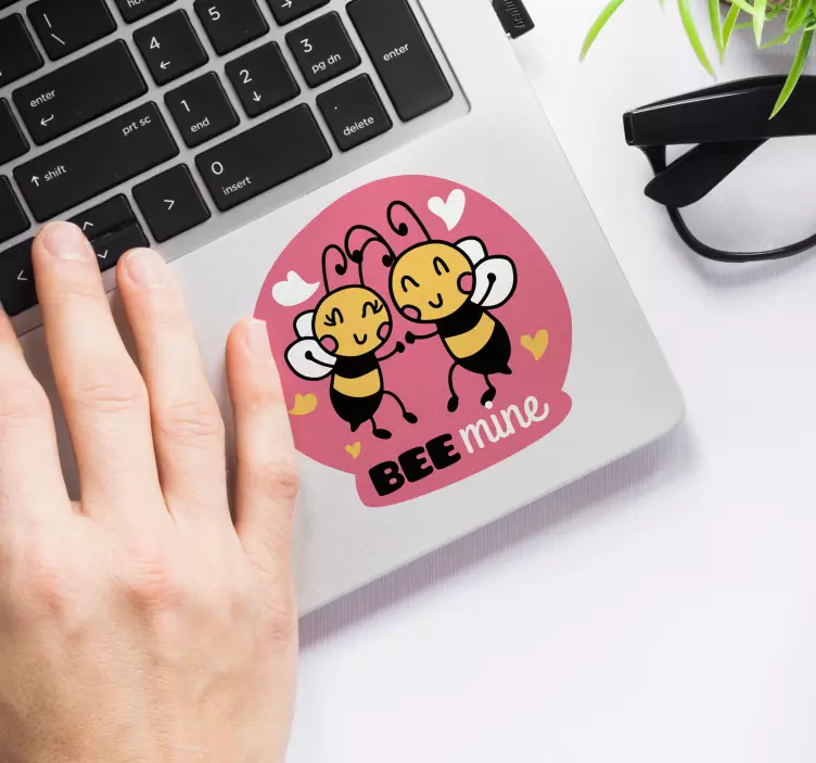 Laptop Aufkleber bienenliebesduo - TenStickers
