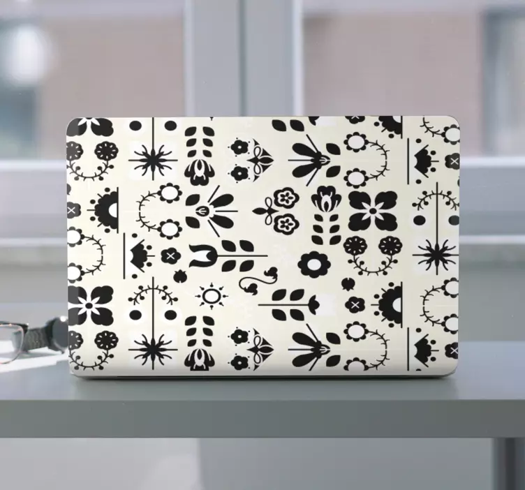 Laptop Aufkleber blumenarrangement-motiv - TenStickers
