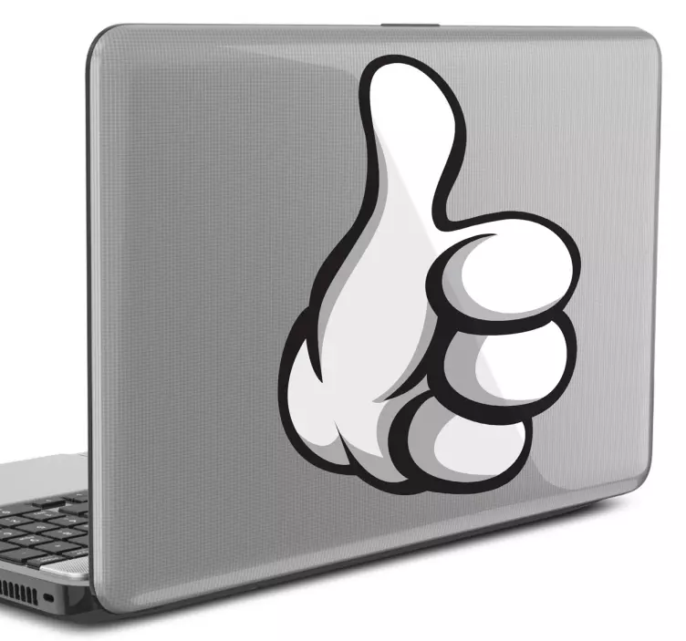Laptop Sticker Daumen hoch - TenStickers
