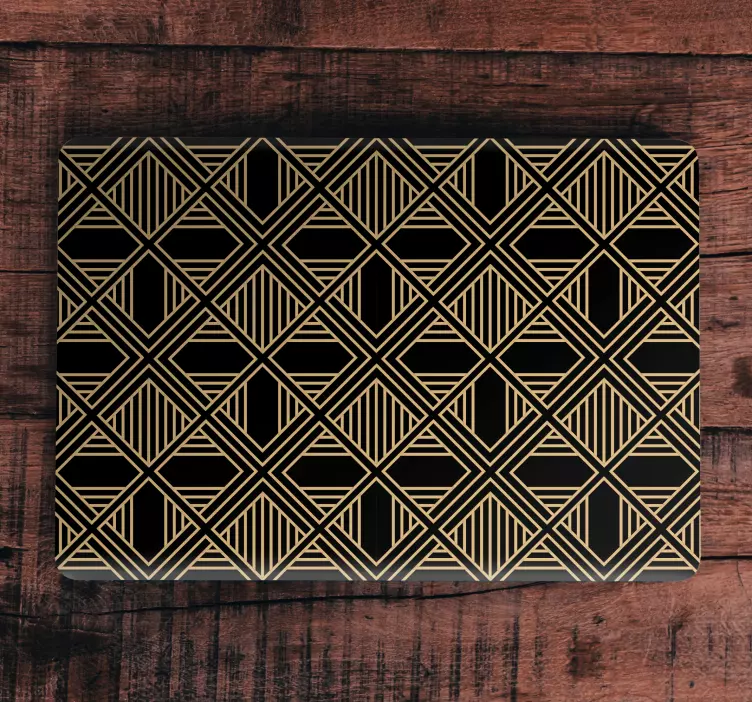 Laptop Aufkleber geometrisch strukturierte oberfläche - TenStickers