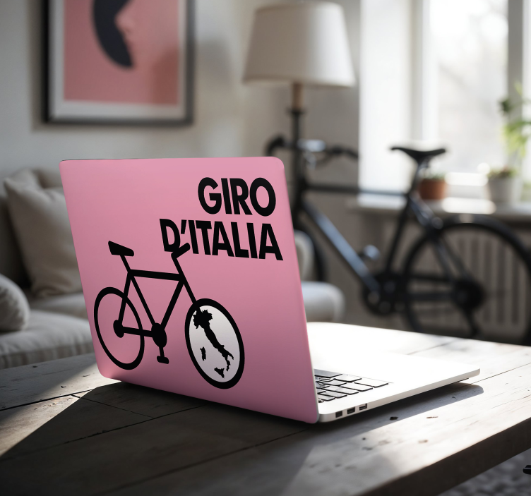 Laptop Sticker Giro d'Italia Symbol - TenStickers