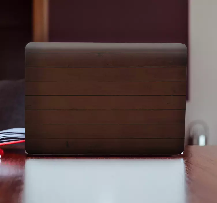 Laptop Aufkleber holzbrettoberfläche - TenStickers