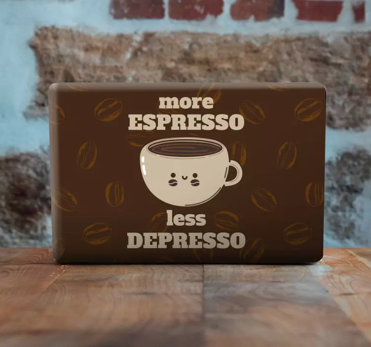 Laptop Aufkleber mehr espresso - TenStickers