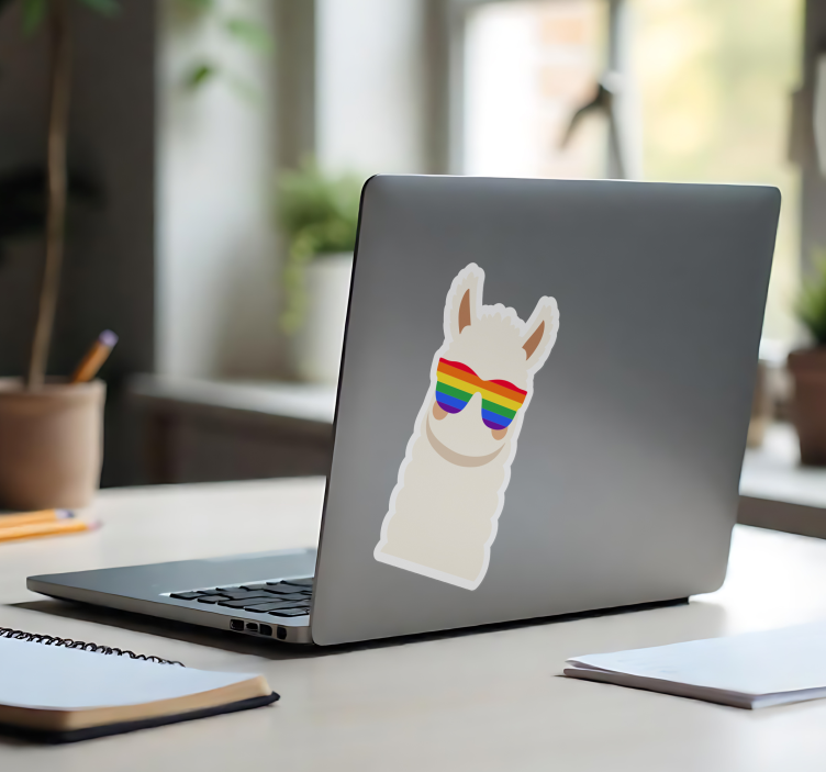 Laptop Aufkleber lgbt-lama - TenStickers