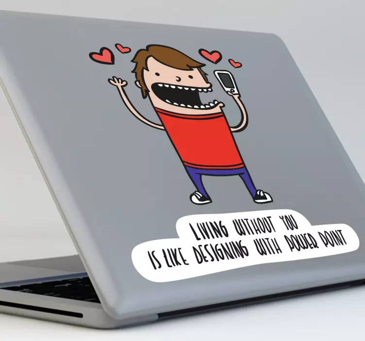 Laptop Aufkleber Power point - TenStickers