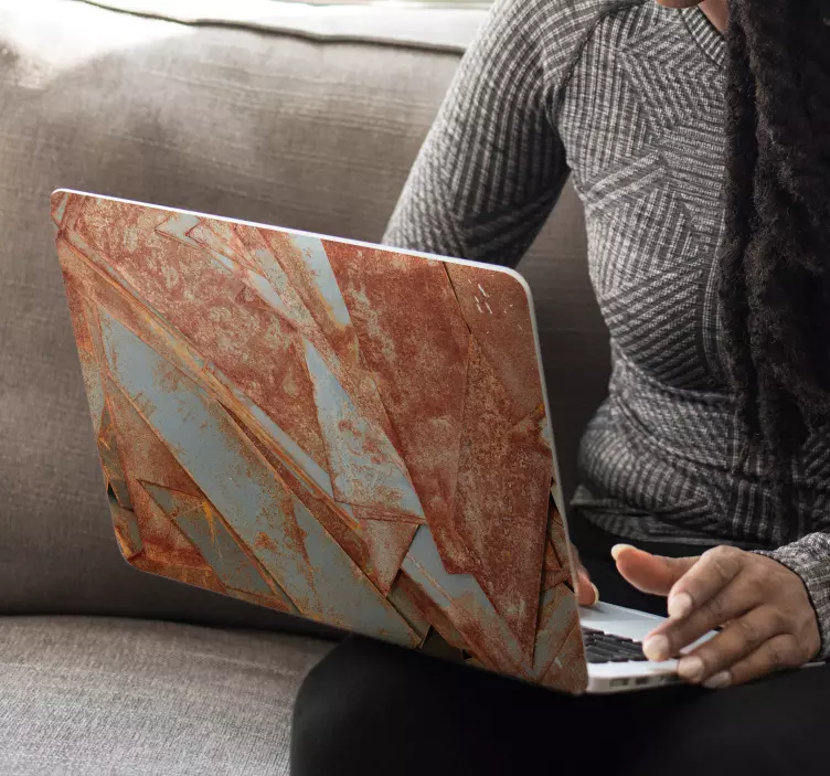 Laptop Folie rostiges Eisen - TenStickers
