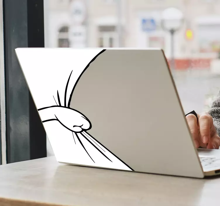 Laptop Aufkleber skurrile handillustration - TenStickers