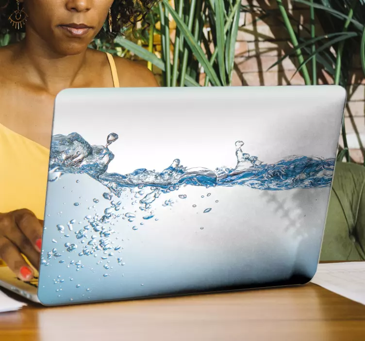 Laptop Aufkleber wasserspritzer-design - TenStickers