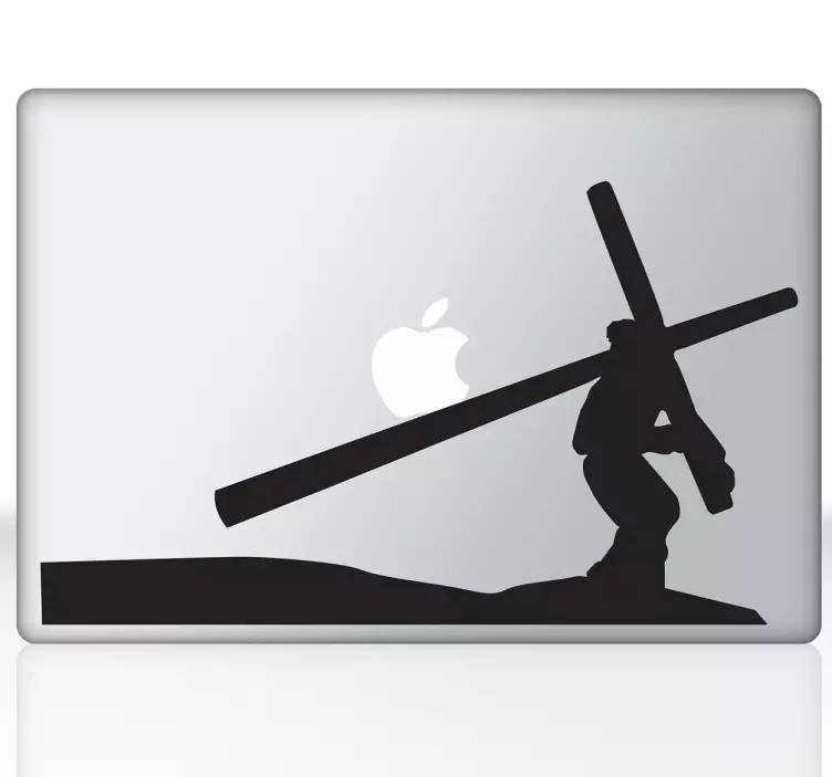MacBook Sticker Jesus Christus Kreus - TenStickers