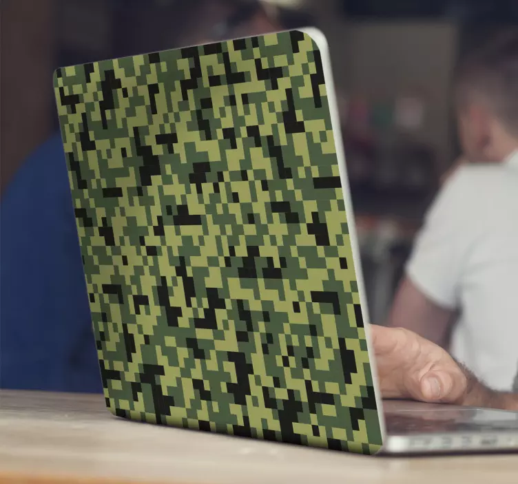 Laptop Sticker mit Camouflage - TenStickers