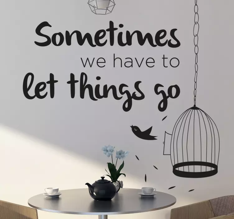 Let things go Wandtattoo - TenStickers