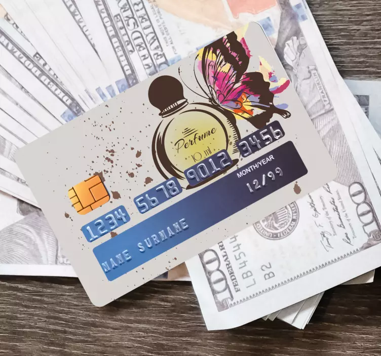 Liebe Duft Parfum Kartenaufkleber - TenStickers