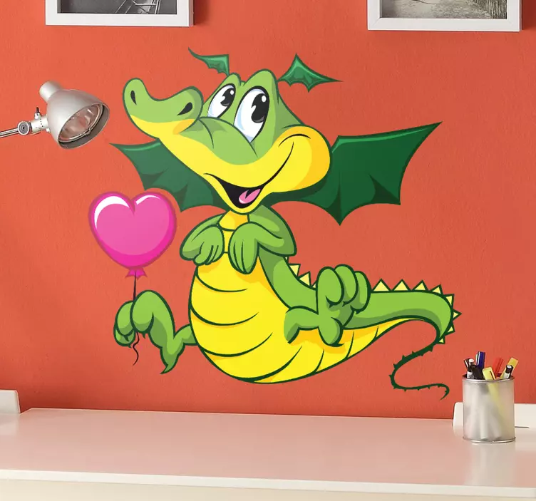 Lieber Drache Aufkleber - TenStickers