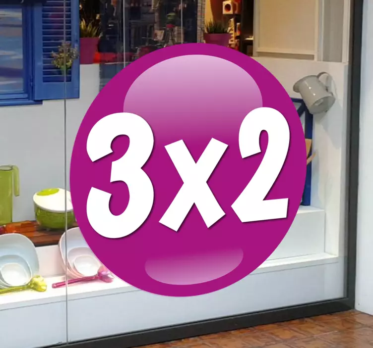 Lila Kreis Text Aufkleber - TenStickers