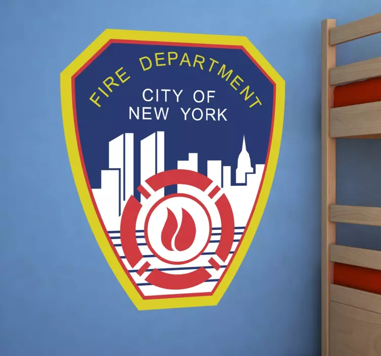 Logo FDNY Sticker - TenStickers