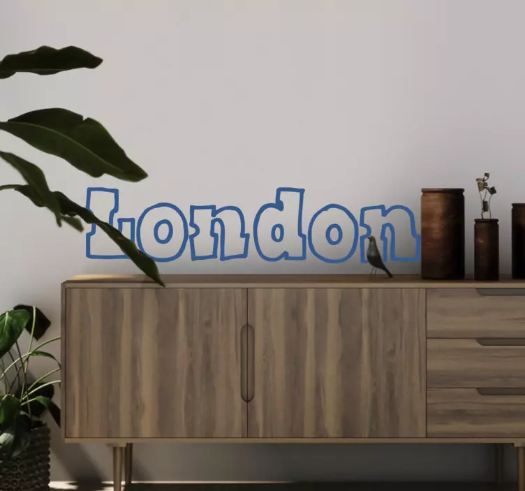 London Schrift Aufkleber - TenStickers