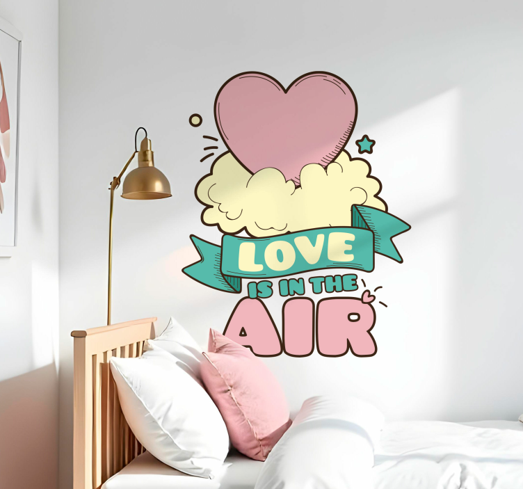 Love is in the air Aufkleber - TenStickers