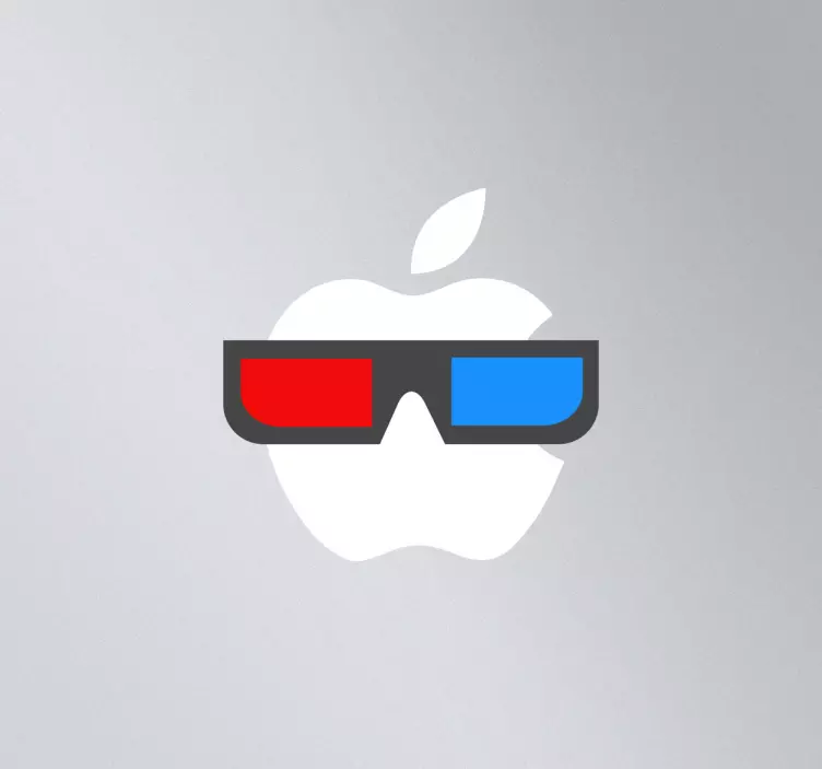Mac Book Aufkleber 3D Brille - TenStickers