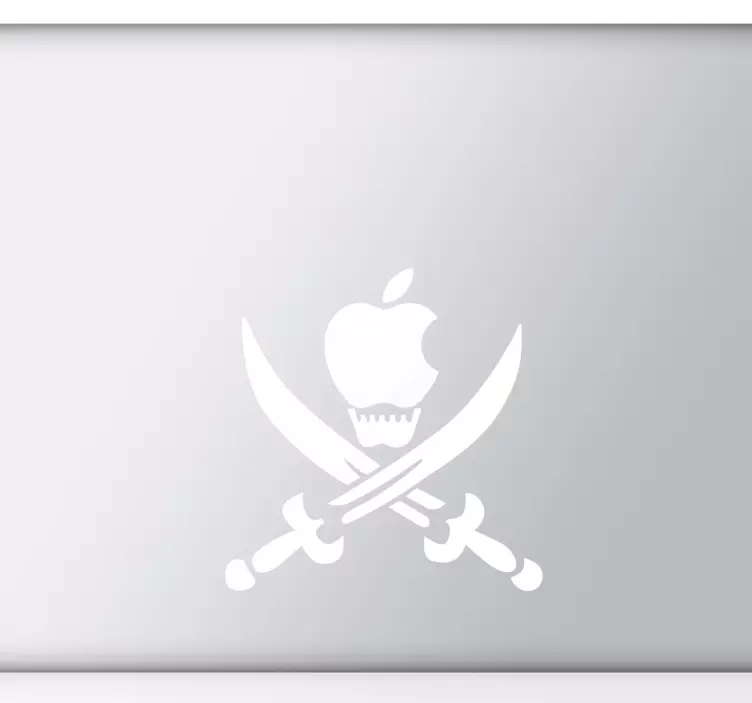 MacBook Sticker Totenkopf - TenStickers