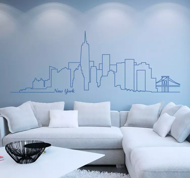 Manhattan Skyline Aufkleber - TenStickers