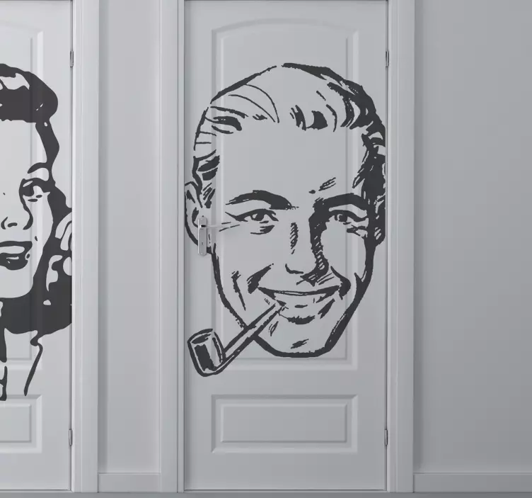 Mann der 40er Jahre Aufkleber - TenStickers