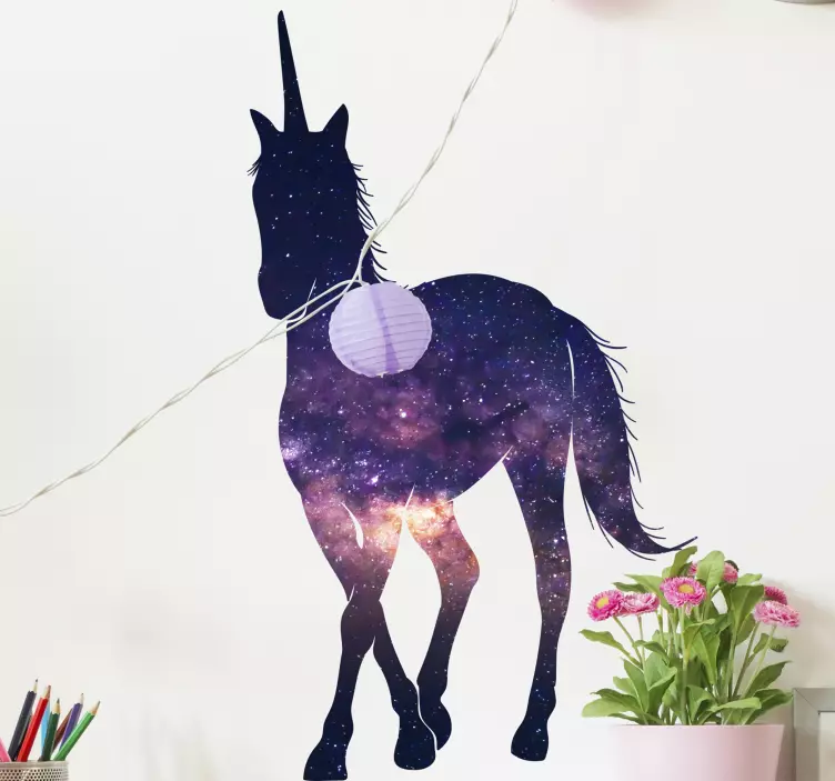 Wandtattoo Märchen Raumfarbe Einhorn - TenStickers