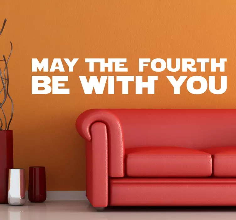 May the Fourth be with You Sticker - TenStickers