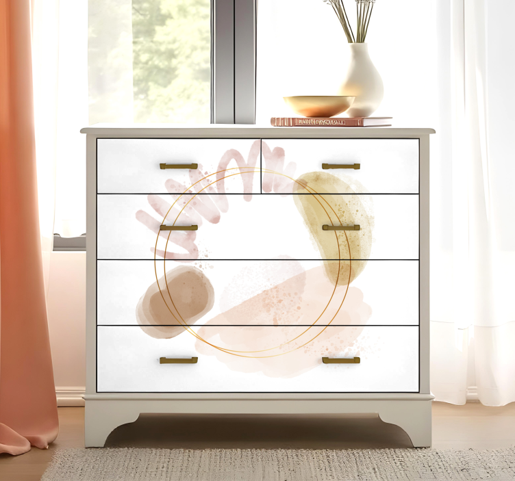 Möbelfolie abstrakte elegante formen - TenStickers