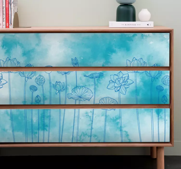 Möbelfolie elegante florale inspiration - TenStickers