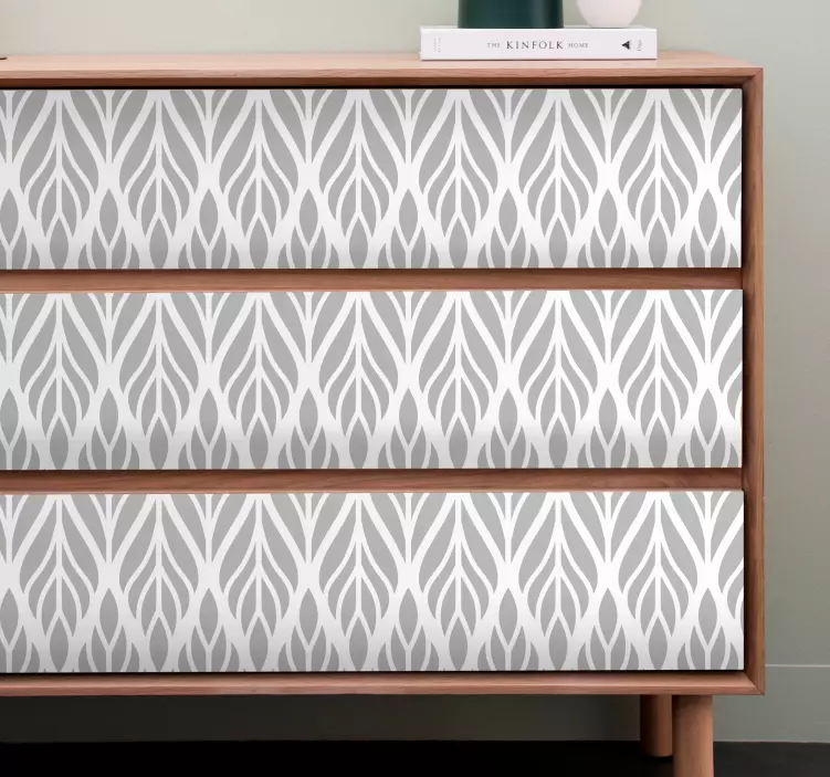 Möbelfolie elegantes blattmuster - TenStickers