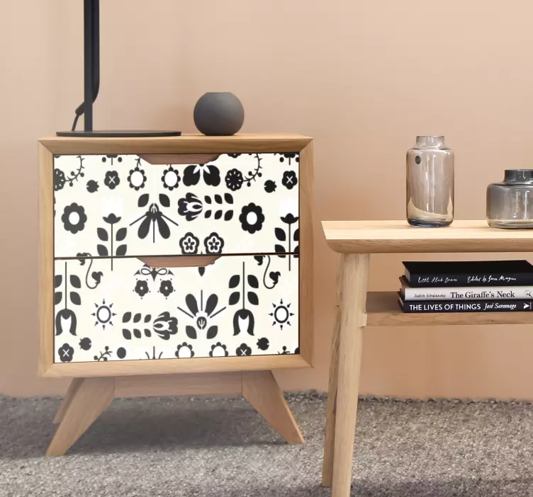 Möbelfolie erstellung botanischer arrangements - TenStickers