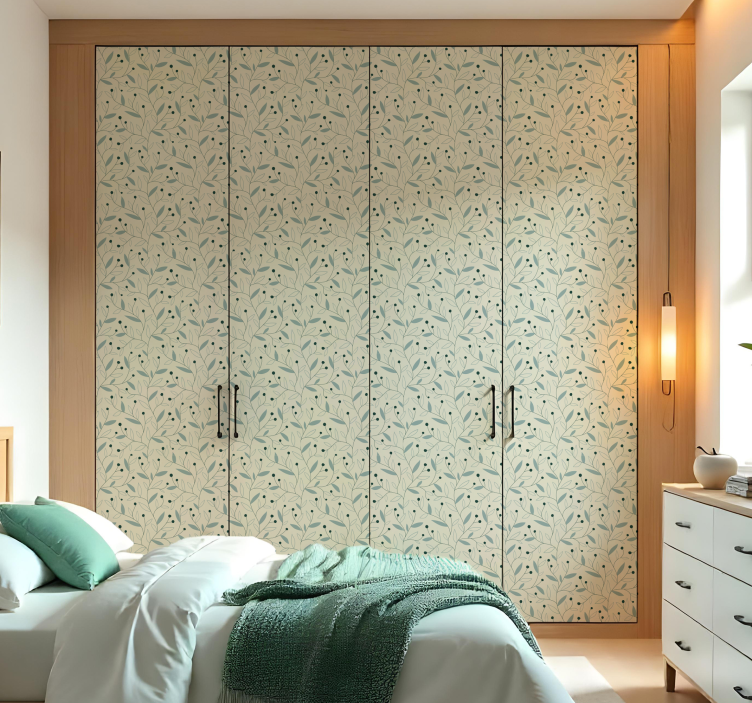 Schrankaufkleber minimalistische zweige - TenStickers