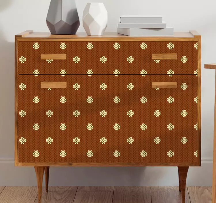 Möbelfolie mit punkten-motiv - TenStickers