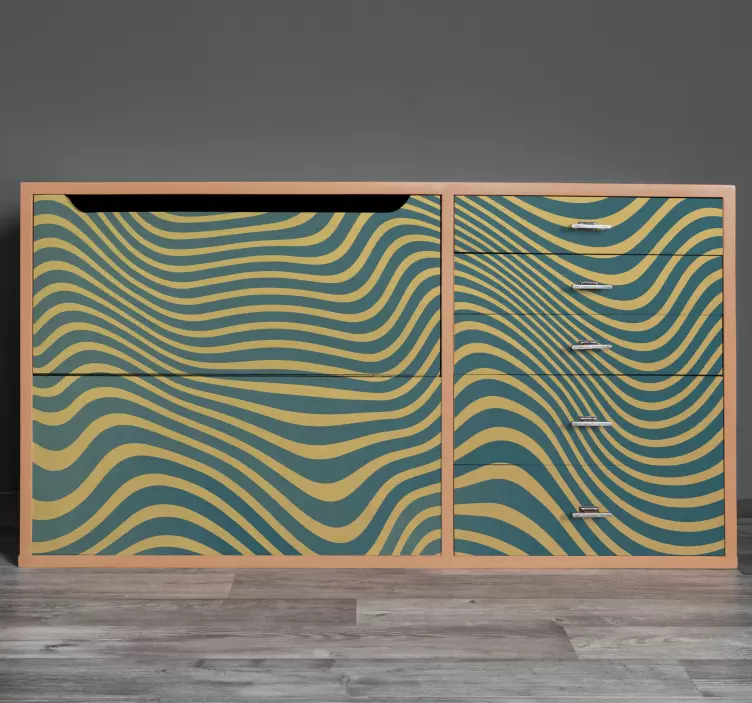 Möbelfolie mit wellenförmiger struktur - TenStickers