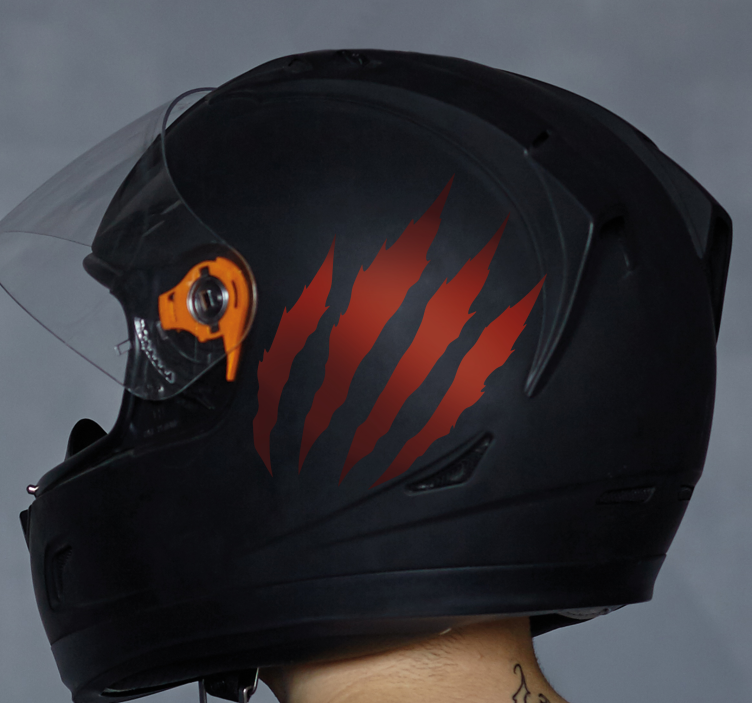 Motorrad Aufkleber einfarbiges kratzer-design - TenStickers