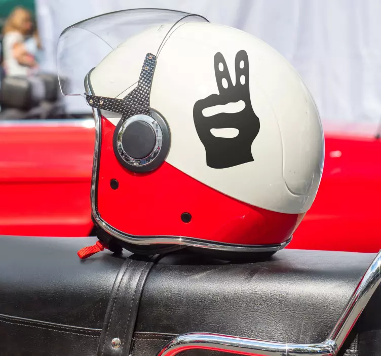 Motorrad Aufkleber Peace - TenStickers