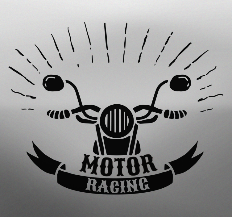 Motorrad Folie adhesivos moto classic racing - TenStickers