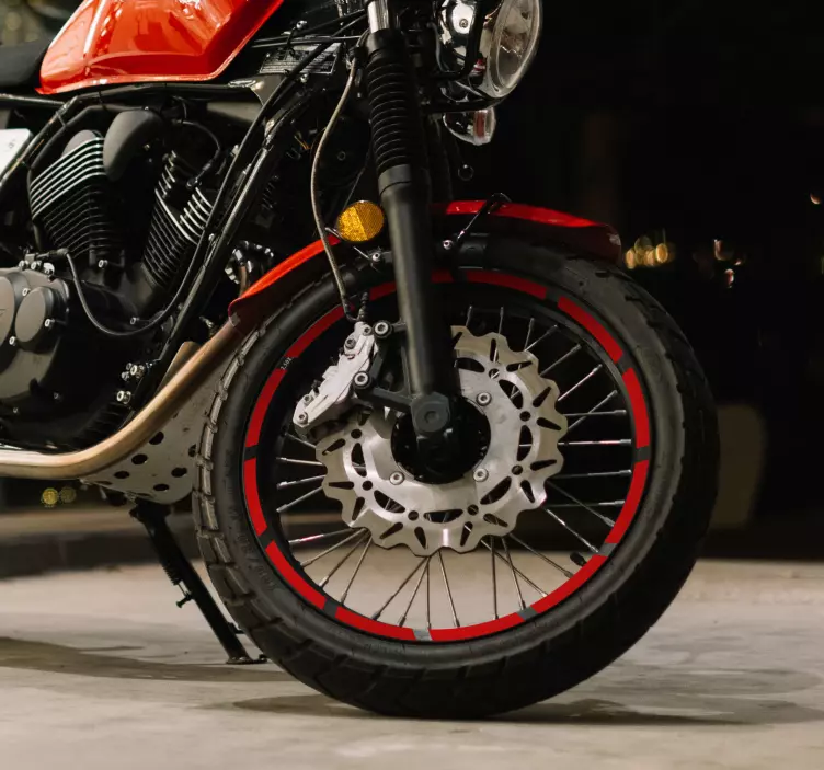 Motorrad Aufkleber einfarbige felgen - TenStickers