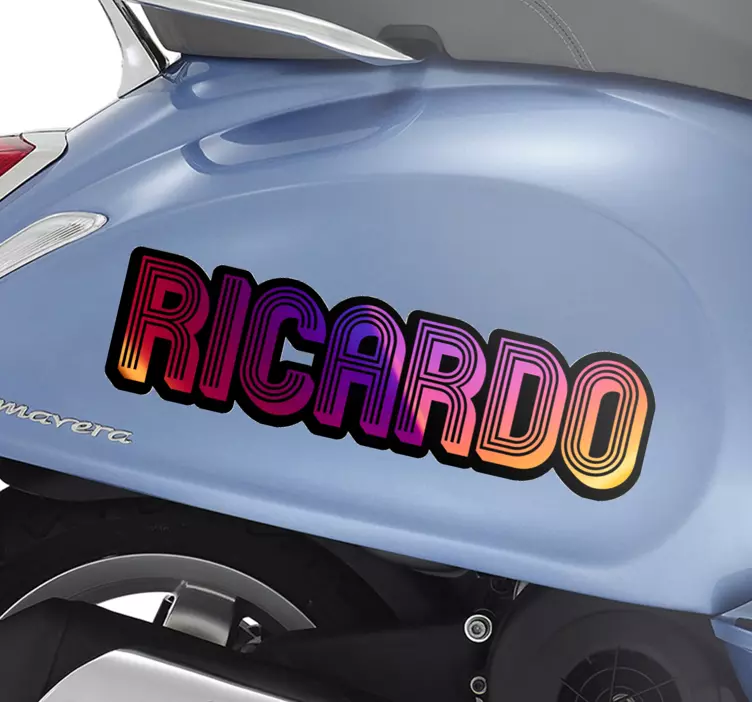 Motorrad Aufkleber Unfokussierter glänzender umrissname - TenStickers