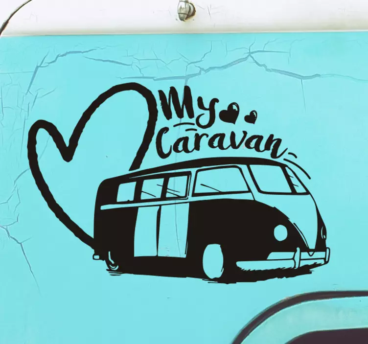 "My caravan" Wohnwagen Aufkleber - TenStickers