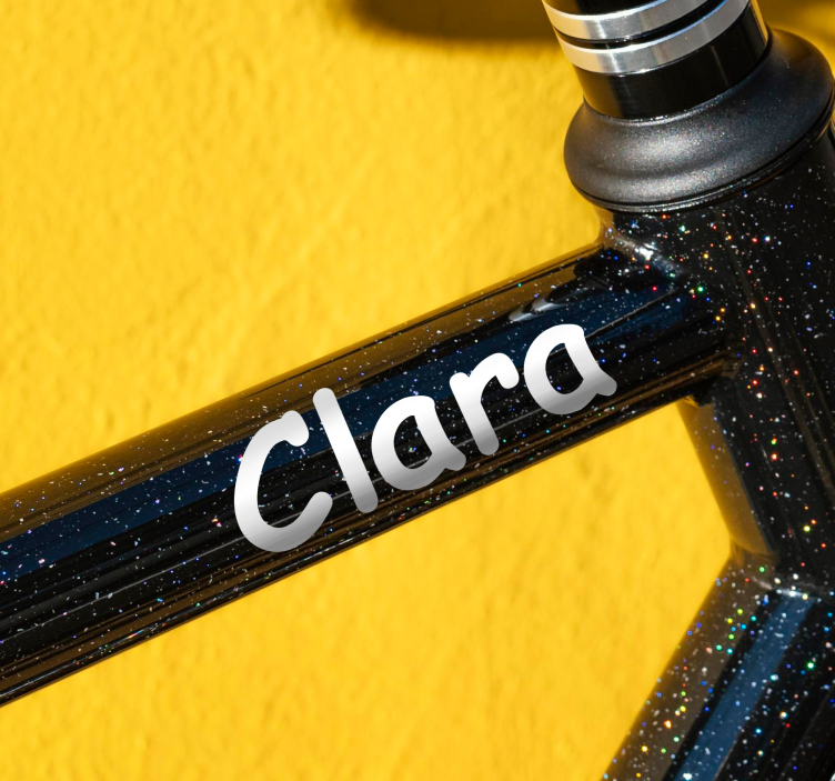 Namensaufkleber Fahrrad handschriftlicher Stil - TenStickers
