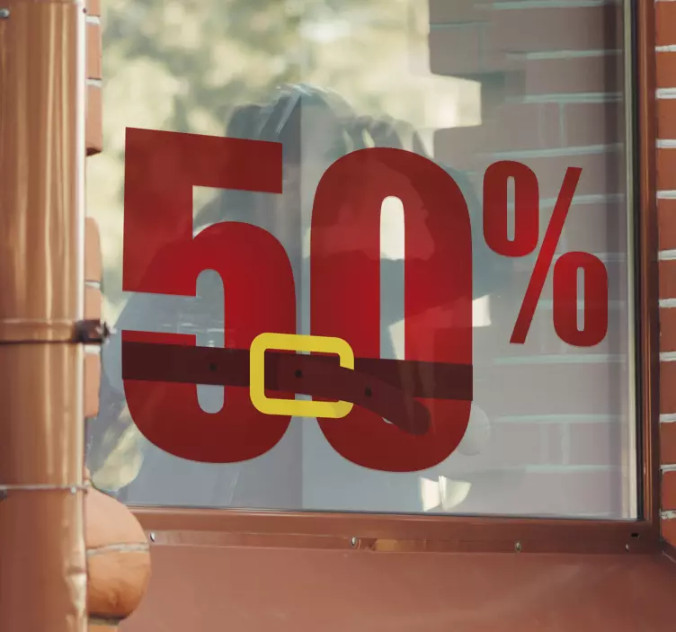 Nikolaus Schaufensteraufkleber Weihnachten - TenStickers