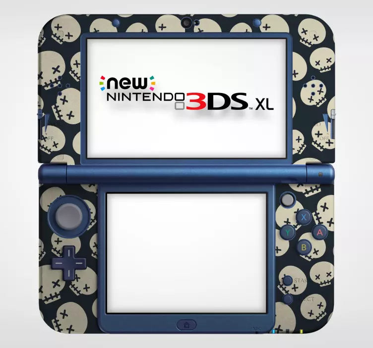Nintendo sticker stylischer totenkopf muster aufkleber - TenStickers