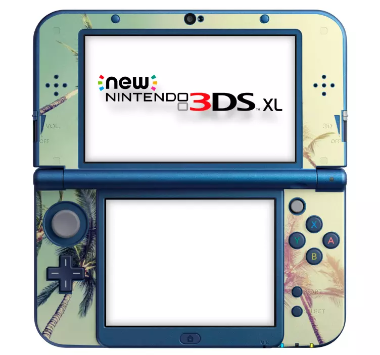 Nintendo sticker tropical palmblätter skin für new 3ds xl - TenStickers