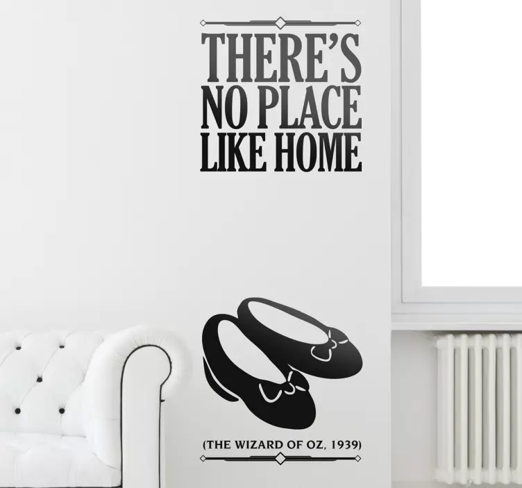 No place like home Aufkleber - TenStickers