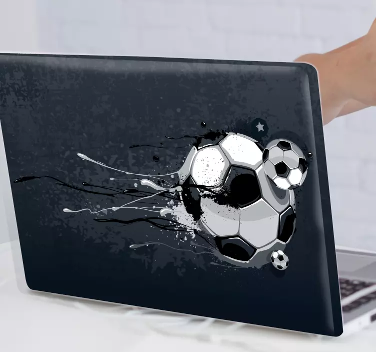 Laptop folie Fußball-graffiti - TenStickers