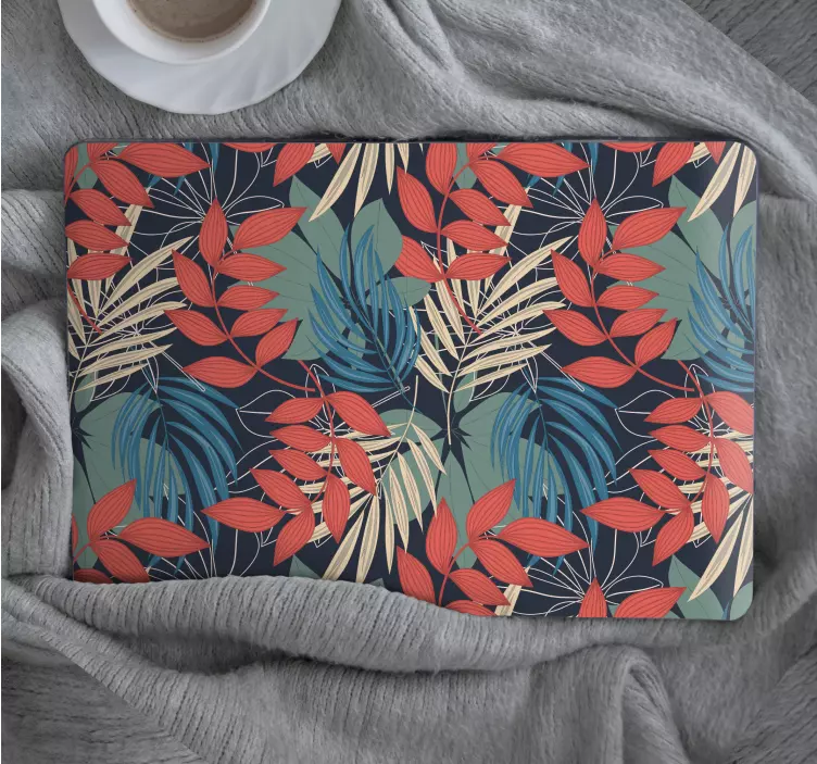 Laptop Aufkleber Modernes elegantes fauna- und flora-muster - TenStickers